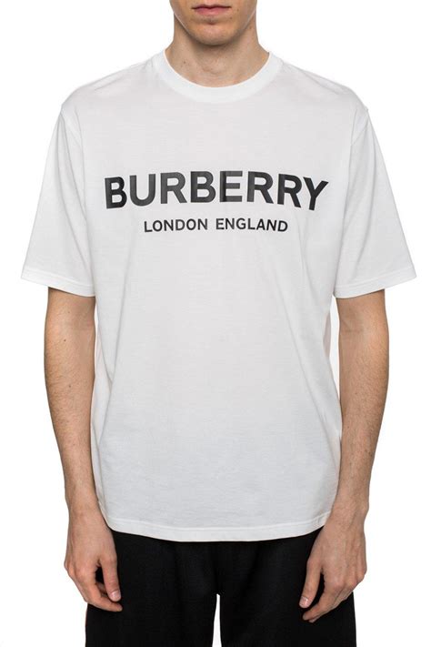 t-shirt burberry blanc|Burberry t shirt men price.